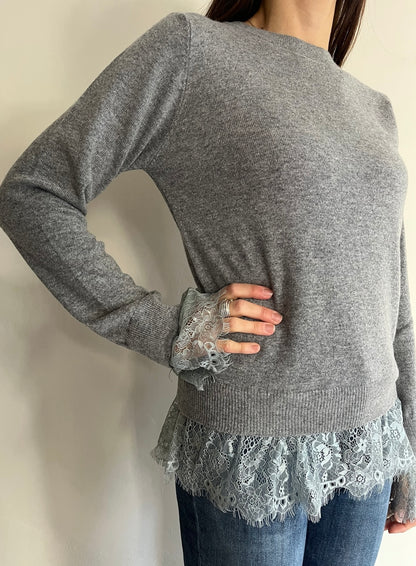 Maglia con inserti in pizzo D82636. MOTEL