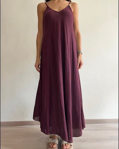 Maxi abito in lino e cotone art. 88128 CHEAP CHIC