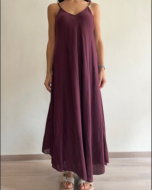 Maxi abito in lino e cotone art. 88128 CHEAP CHIC