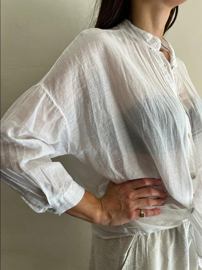 Camicia coreana in mussola art.BM164 CHEAP&CHIC