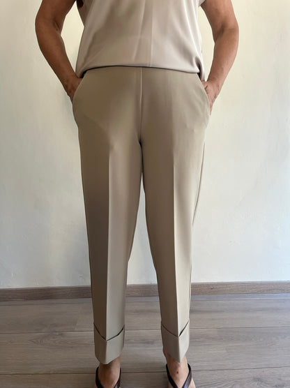 Pantalone Furfantello in tessuto punto Milano art. S39YBGFURFATOUCH Sandro Ferrone