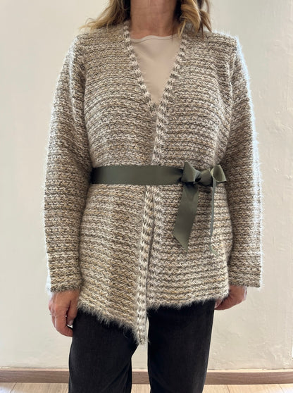 Cardigan con cinta art. L129YBGADA Lola by Sandro Ferrone