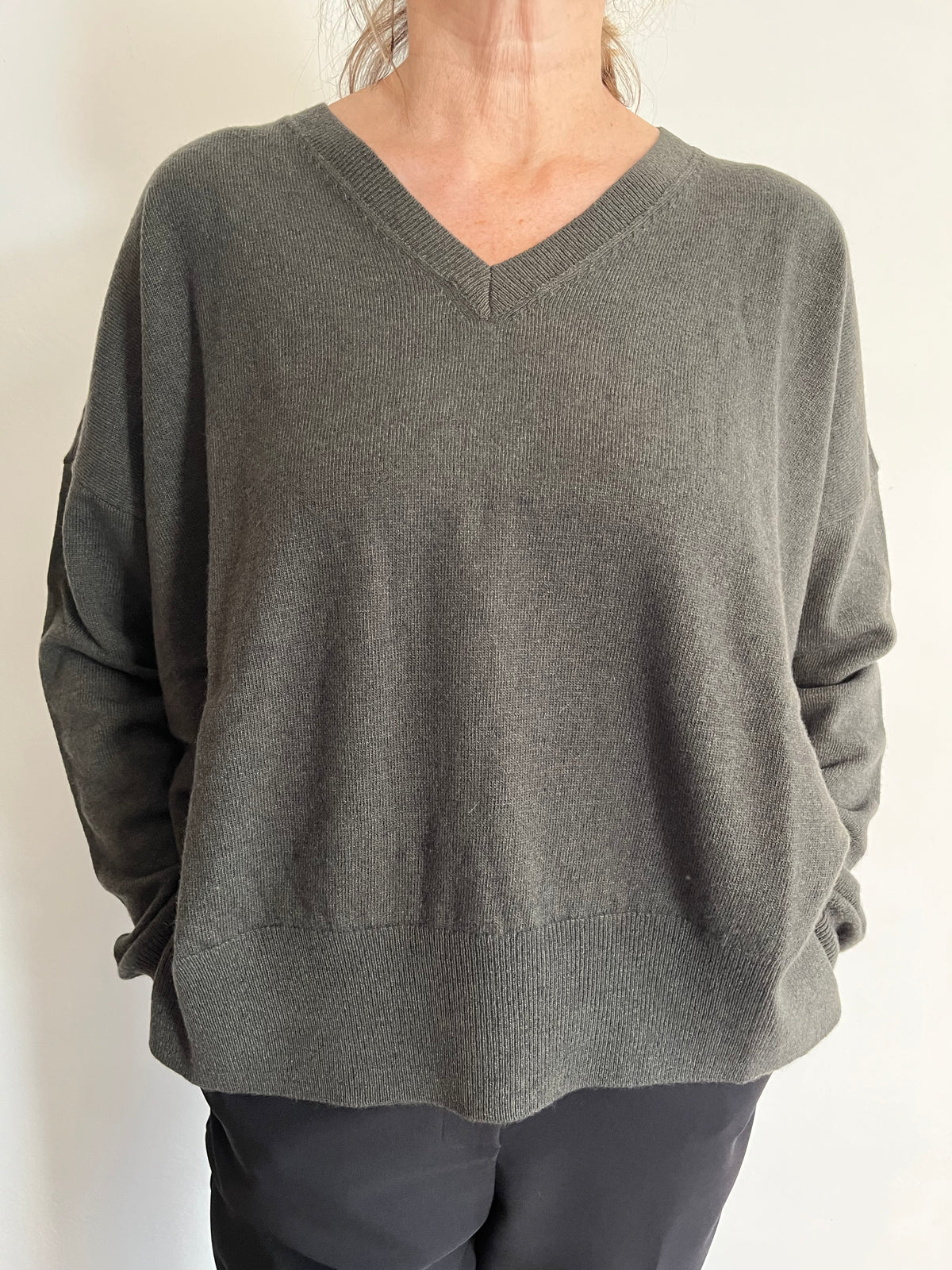 Maglia scatoletta scollo a V art.11527 CHEAP &CHIC