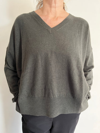 Maglia scatoletta scollo a V art.11527 CHEAP &CHIC