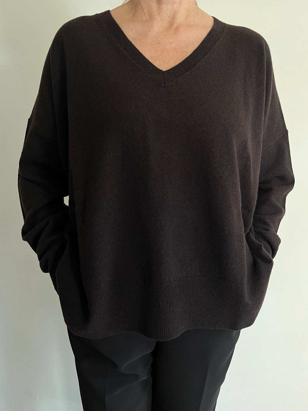 Maglia scatoletta scollo a V art.11527 CHEAP &CHIC