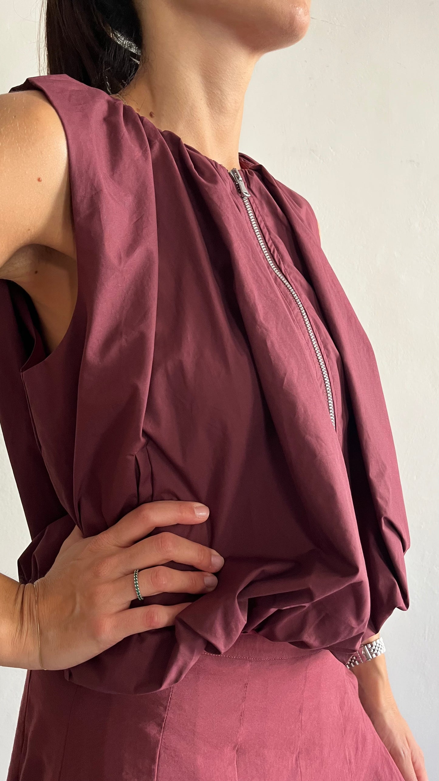 Gilet con zip a palloncino art.LAITRAA Dixie