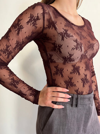 Maglia in tulle stampato art. TW91MMX IMPERIAL