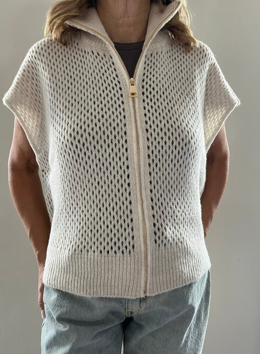 Cardigan traforato a manica corta Art.7294 CHEAP & CHIC
