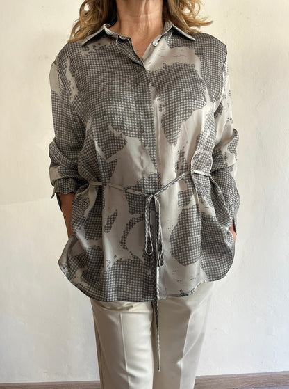 Camicia con cinta in fantasia art. L14YBGBORGO Lola by Sandro Ferrone