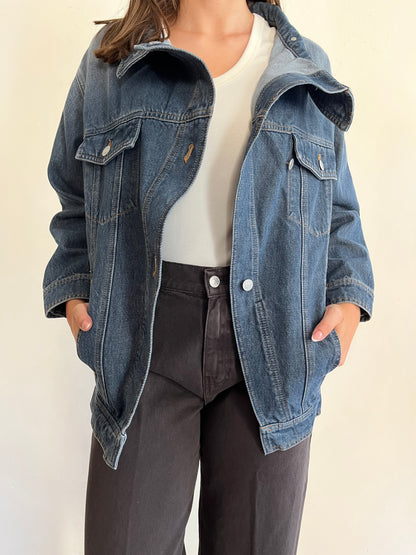 Giacca in denim dal taglio obliquo art. WILLA DAC5109