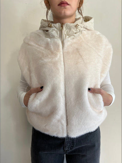 Gilet imbottito con eco fur art. GL0638 Cheap&Chic