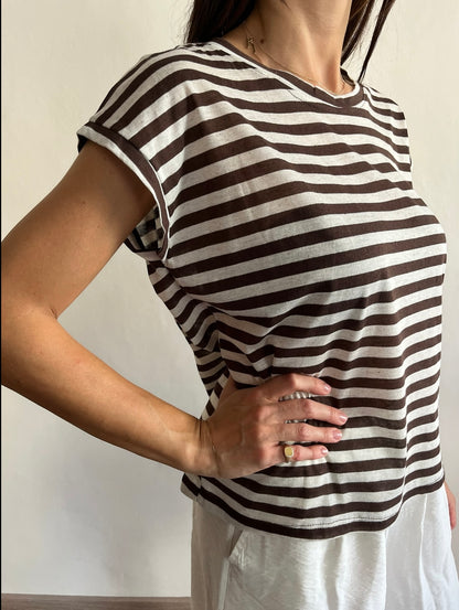 T-shirt a righe art.26323 CHEAP&CHIC