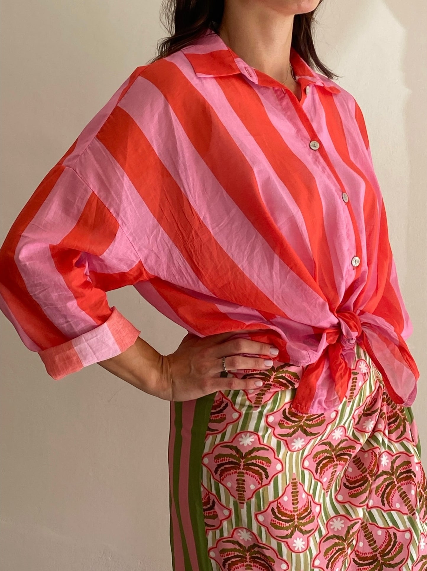 Camicia con colletto in mussola art. 81304 Cheap&Chic