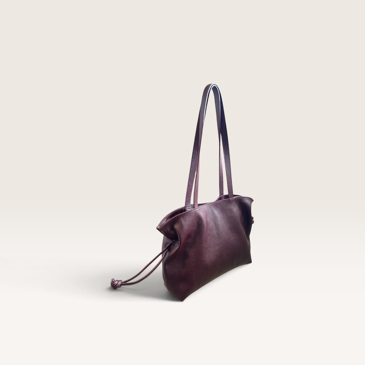 Shopper in pelle con coulisse art. BS7068