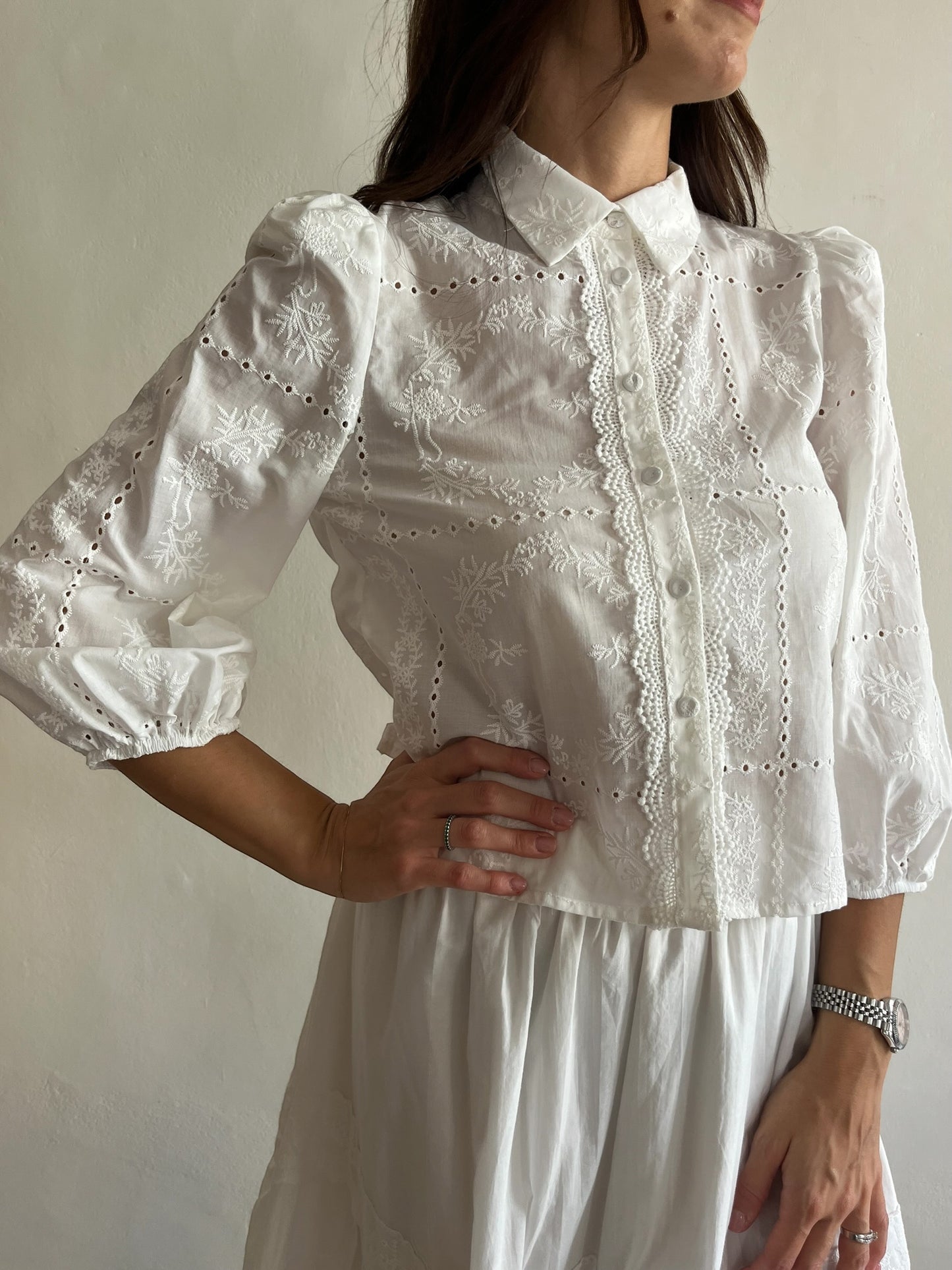 Camicia ricamata art. S26CC52 Tensione In