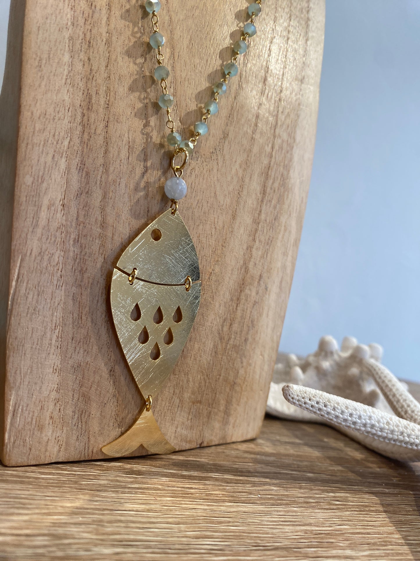 Collana rosario con pesce BARBARA BURGIO