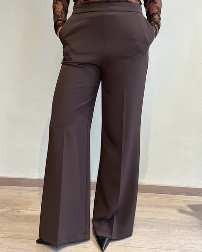 Pantalone palazzo con cerniera posteriore P6C5KSB IMPERIAL