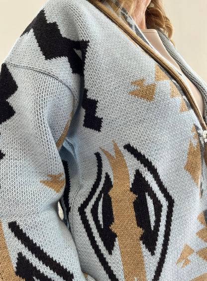 Cardigan con motivo tribale Art.AI26502CAMP TENSIONE IN