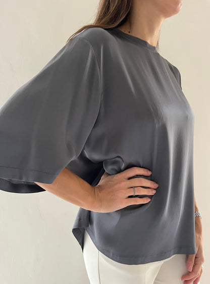 Blusa in raso di viscosa art. T78B022 DIXIE