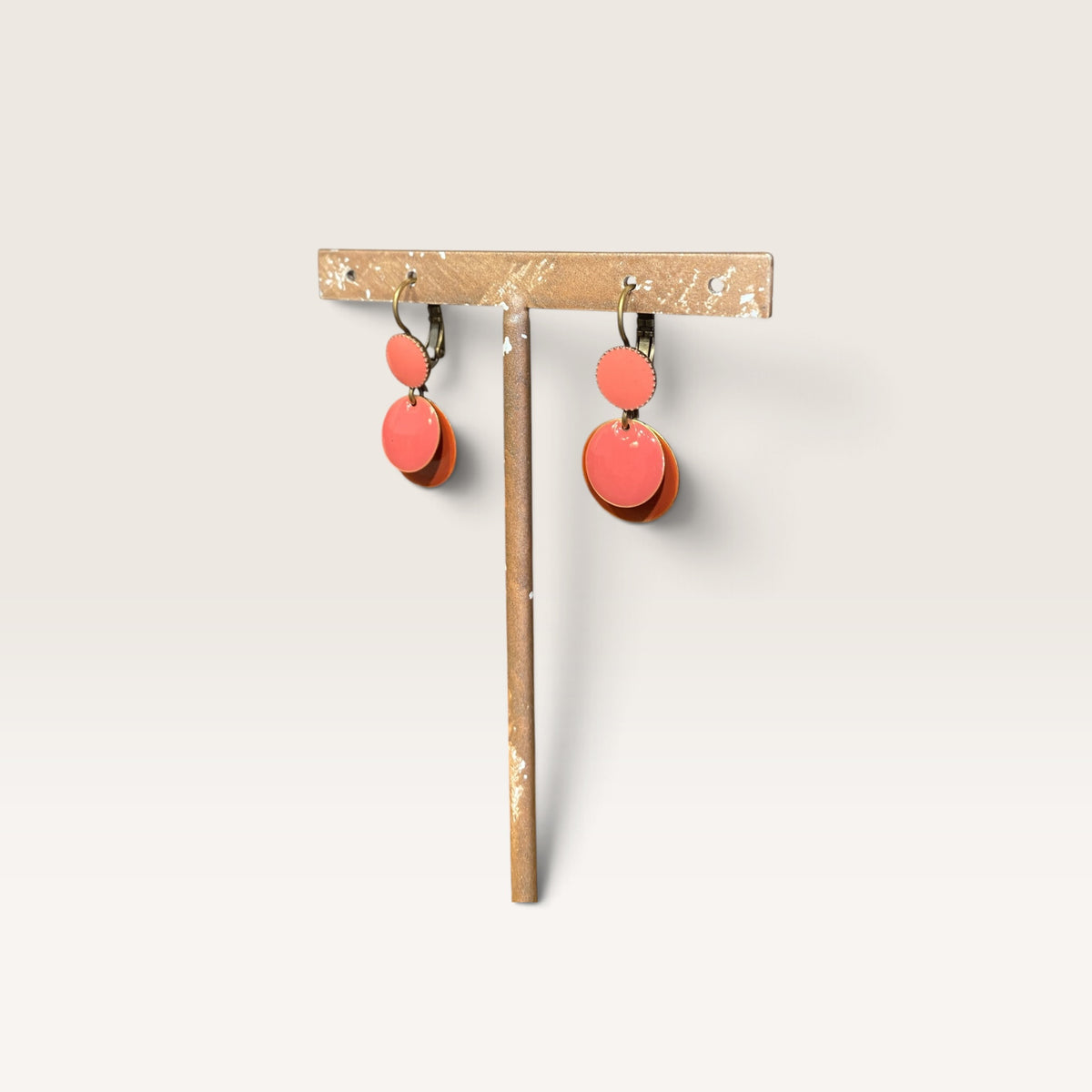 Orecchini con tris di charms smaltati UNIQUE