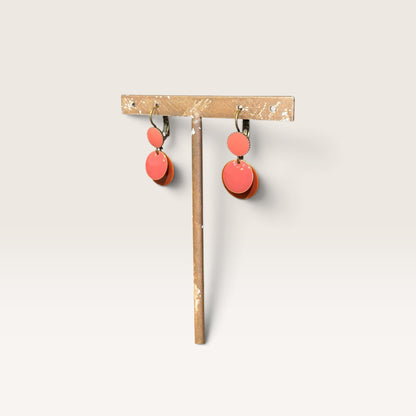 Orecchini con tris di charms smaltati UNIQUE