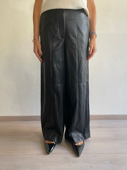 Pantalone palazzo in eco pelle art. PDT62B0A DIXIE