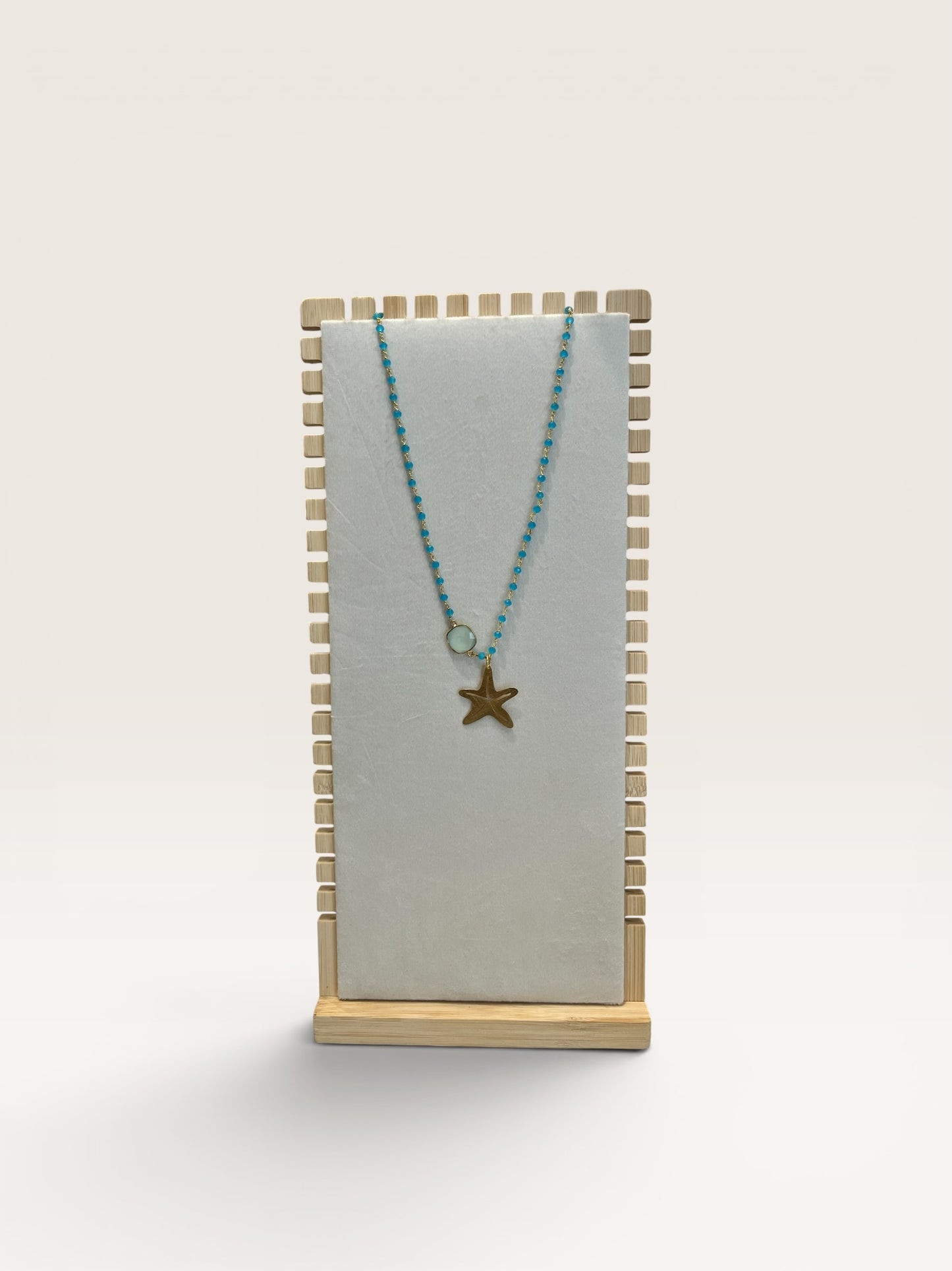 Collana rosario cotta con pietra e charm BARBARA BURGIO
