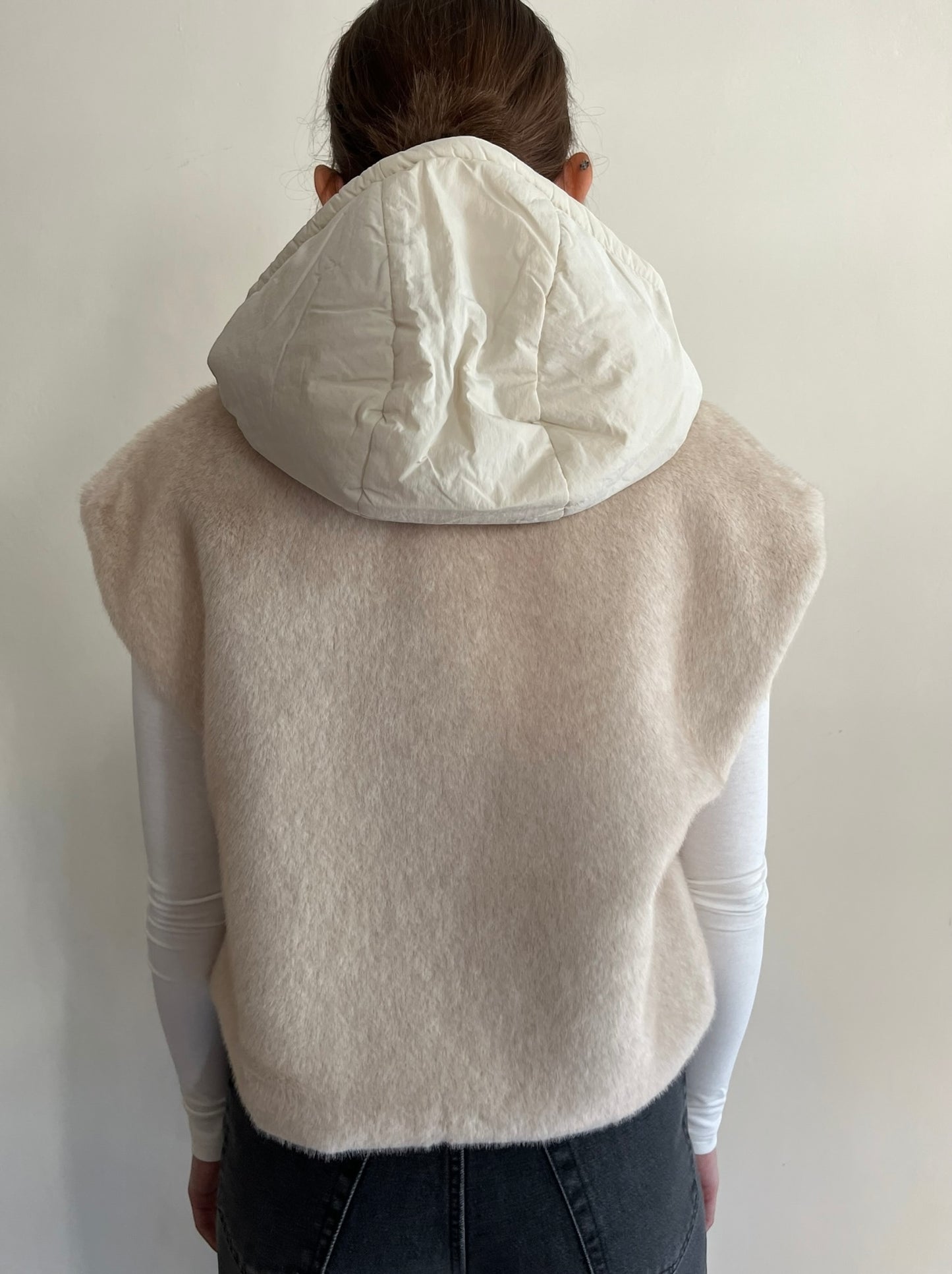 Gilet imbottito con eco fur art. GL0638 Cheap&Chic