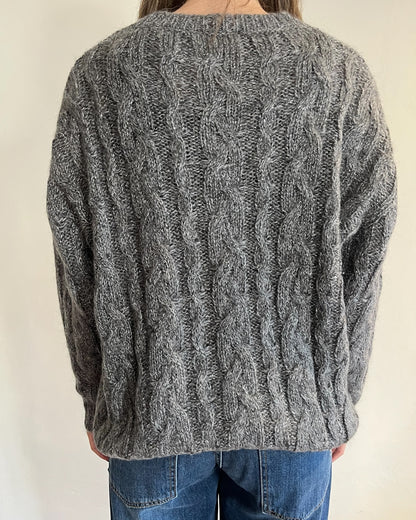 Maglia trecce con lurex e brillanti art. 33068F VICOLO