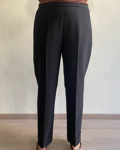 Pantalone gamba dritta con risvolto art. L18YBGAMMATURO Lola by Sandro Ferrone