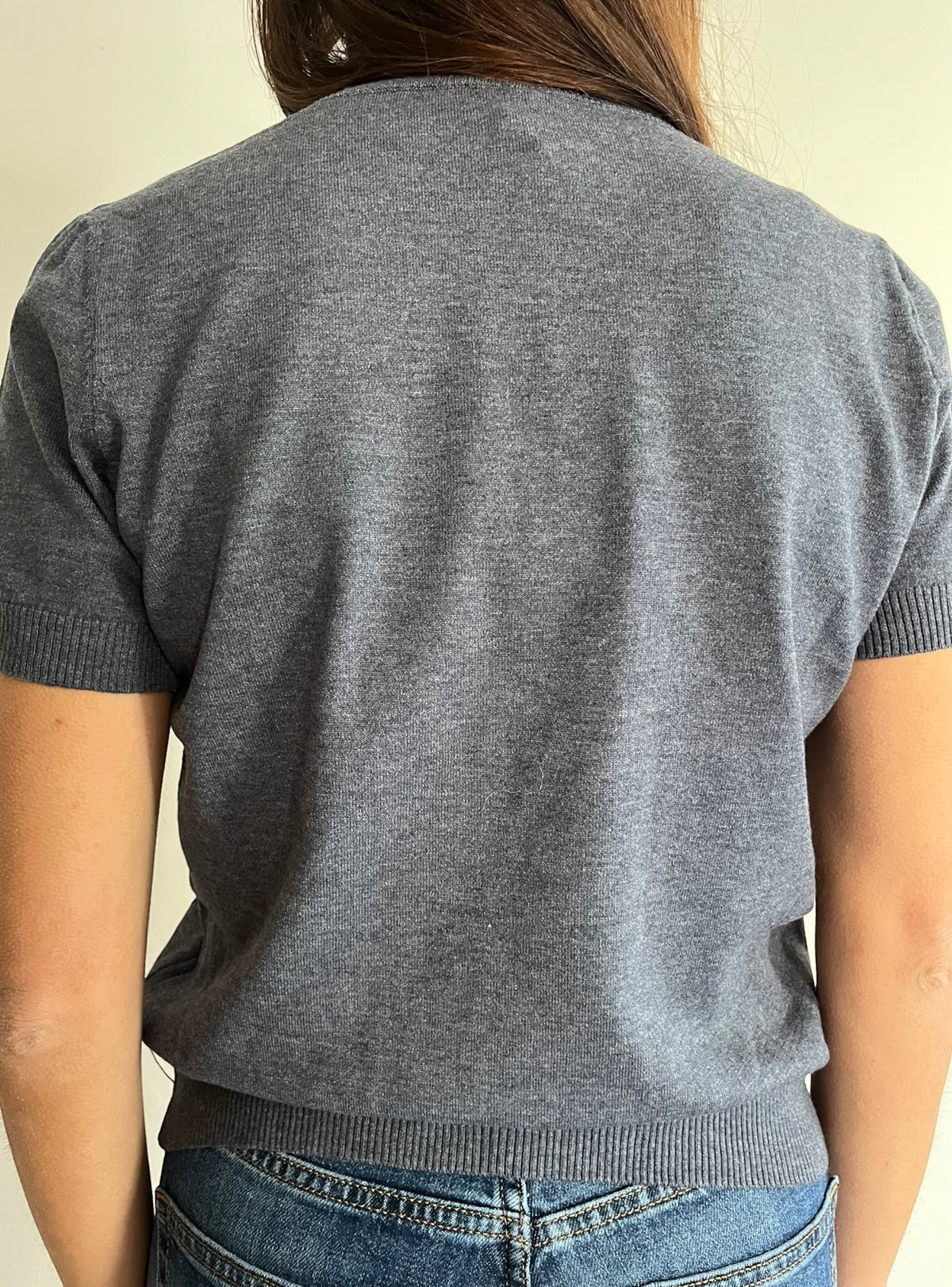 T-shirt girocollo in maglia con rombi art.W6HMJ38A418 TENSIONE IN