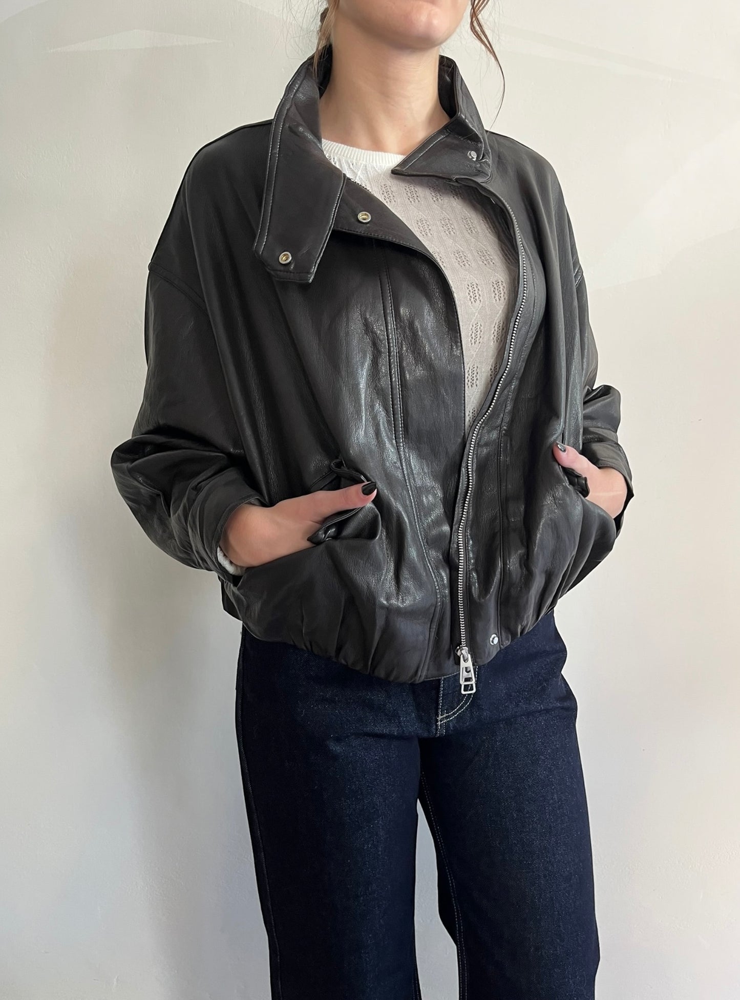 Bomber in ecopelle Art. EVELIS ARTLOVE
