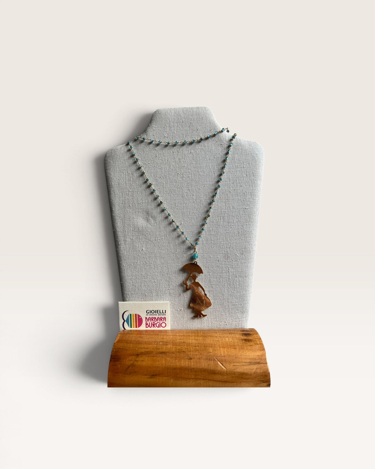 Collana lunga rosario con charm BARBARA BURGIO