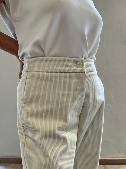 Pantalone a coste in velluto Art. L15YBG CIGNO LOLA by SANDRO FERRONE