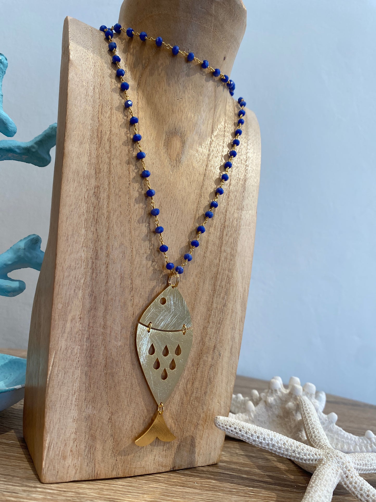 Collana rosario con pesce BARBARA BURGIO