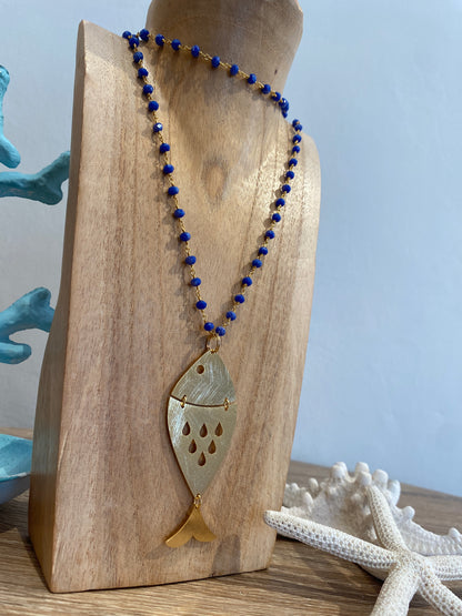 Collana rosario con pesce BARBARA BURGIO