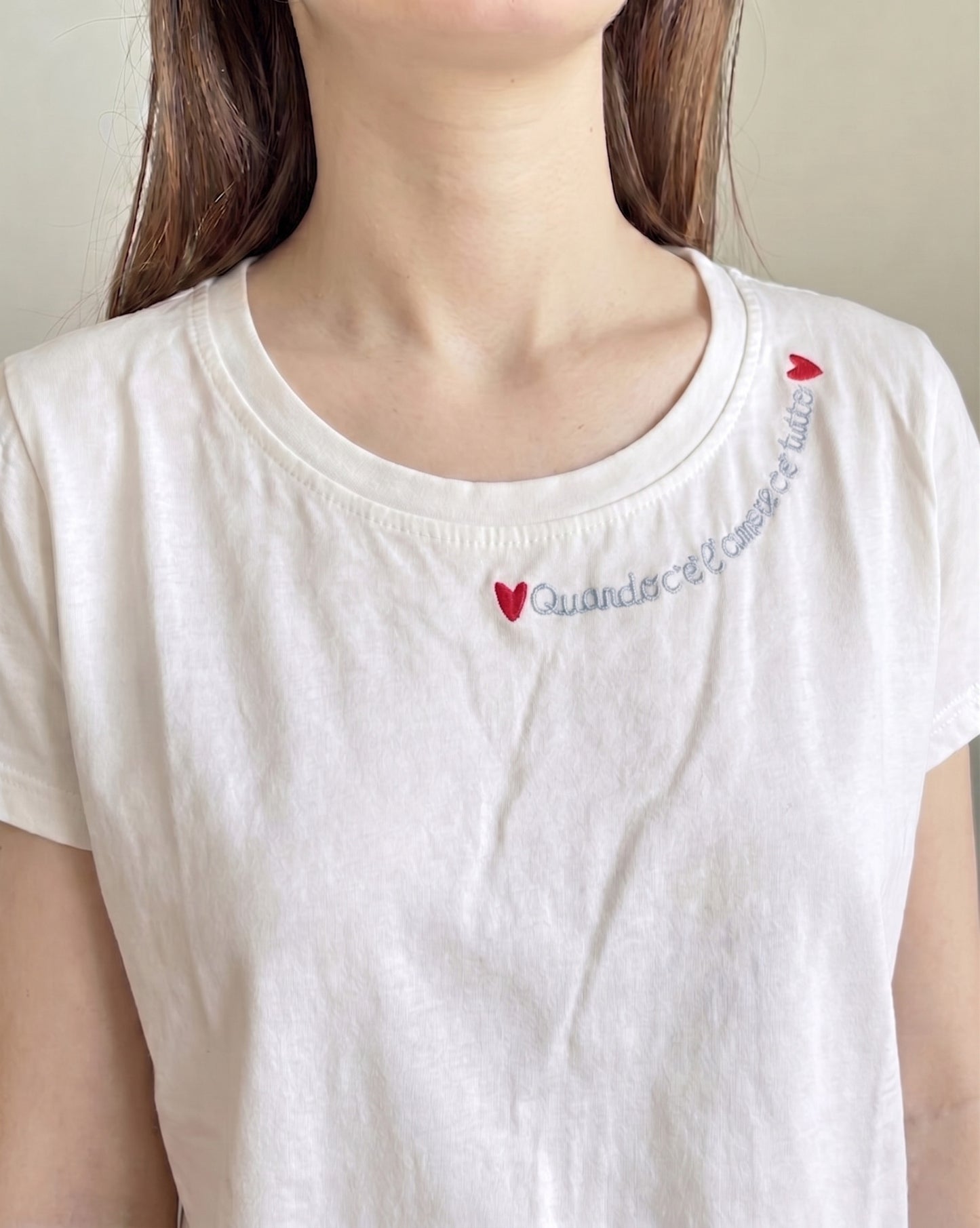 T-shirt scritte art. 81112 CHEAP&CHIC