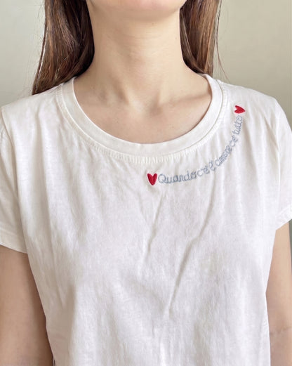 T-shirt scritte art. 81112 CHEAP&CHIC