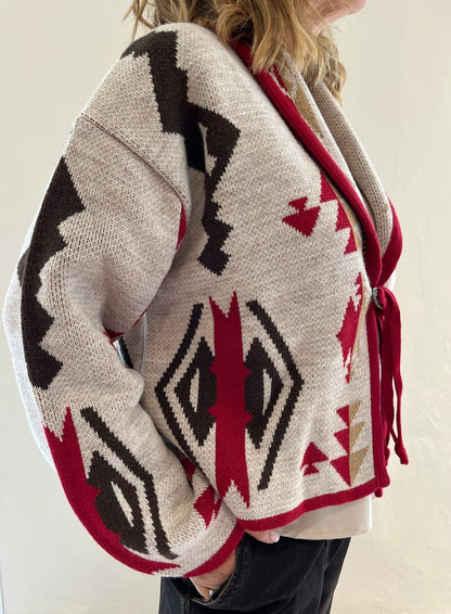 Cardigan con motivo tribale Art.AI26502CAMP TENSIONE IN