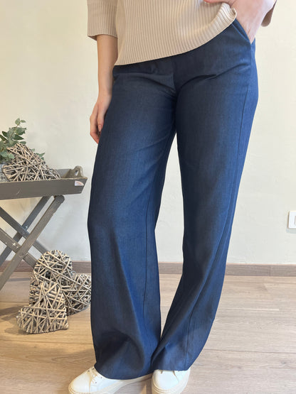 Pantalone in lyocell art. S39XBF PALAZZOJEANS Sandro FERRONE