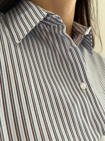 Camicia gessata oversize art. C881B056 DIXIE