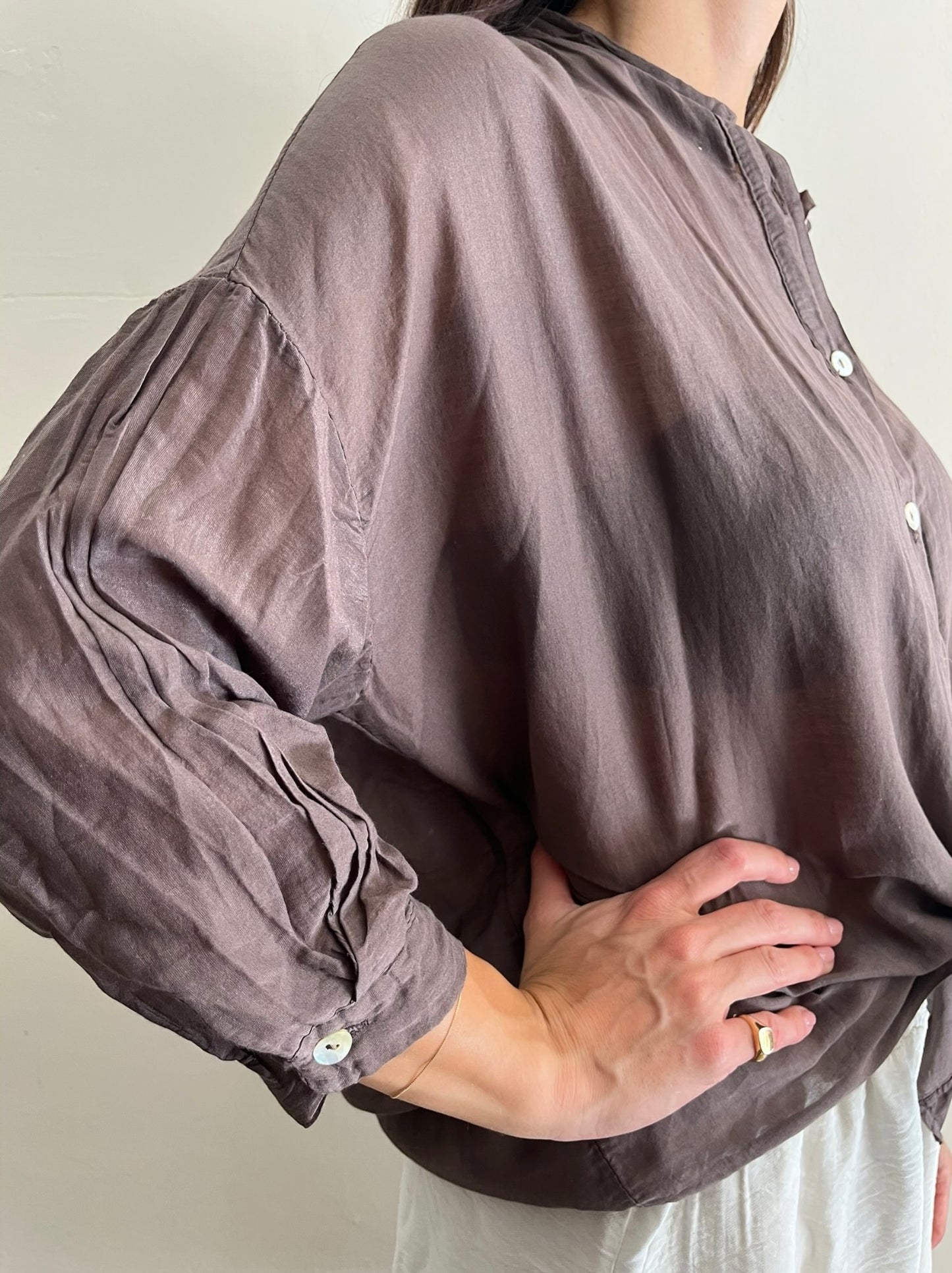 Camicia coreana in mussola art.BM164 CHEAP&CHIC