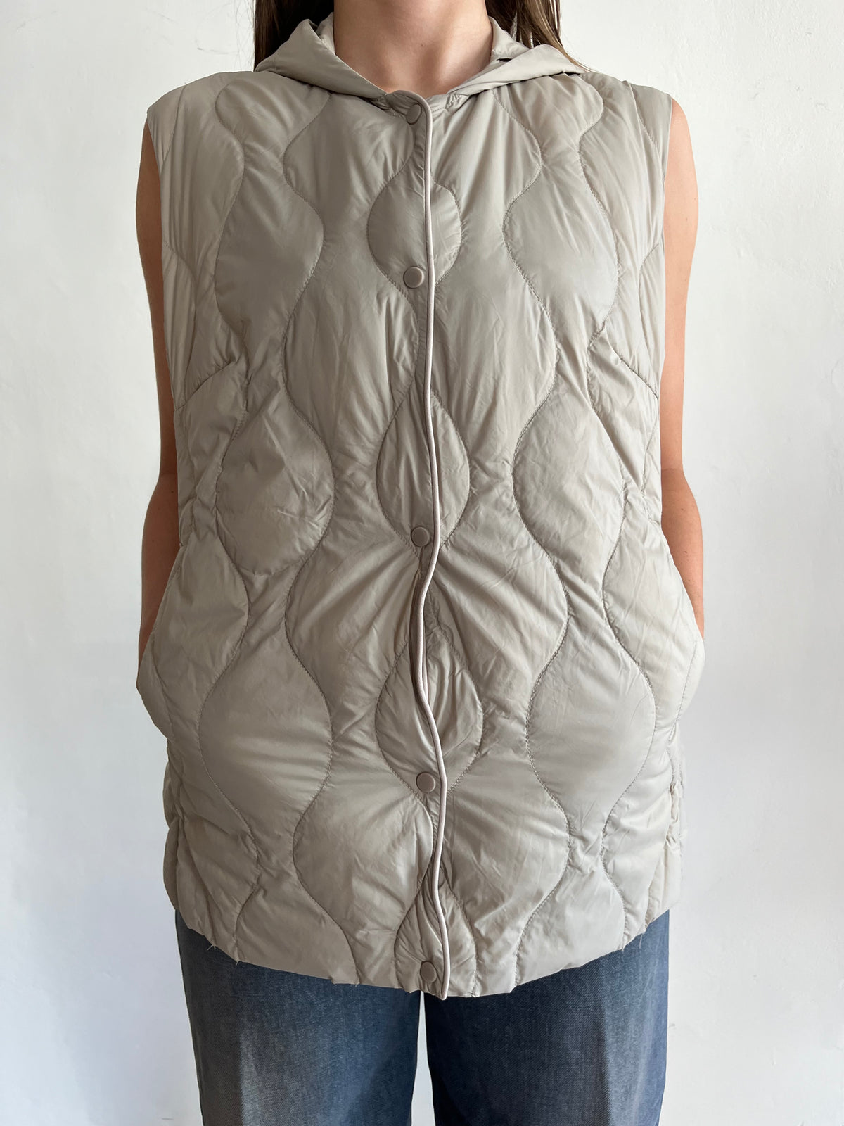 Gilet imbottito con cappuccio Ultra Light Down art. TAC0043 VICOLO