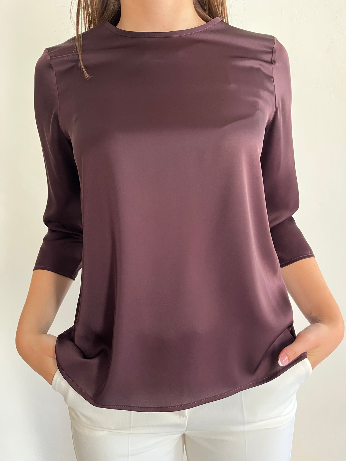 Blusa raso manica 3/4 art. CDP0LBA IMPERIAL