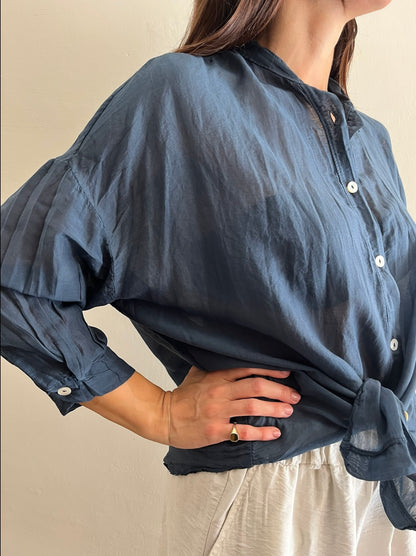 Camicia coreana in mussola art.BM164 CHEAP&CHIC