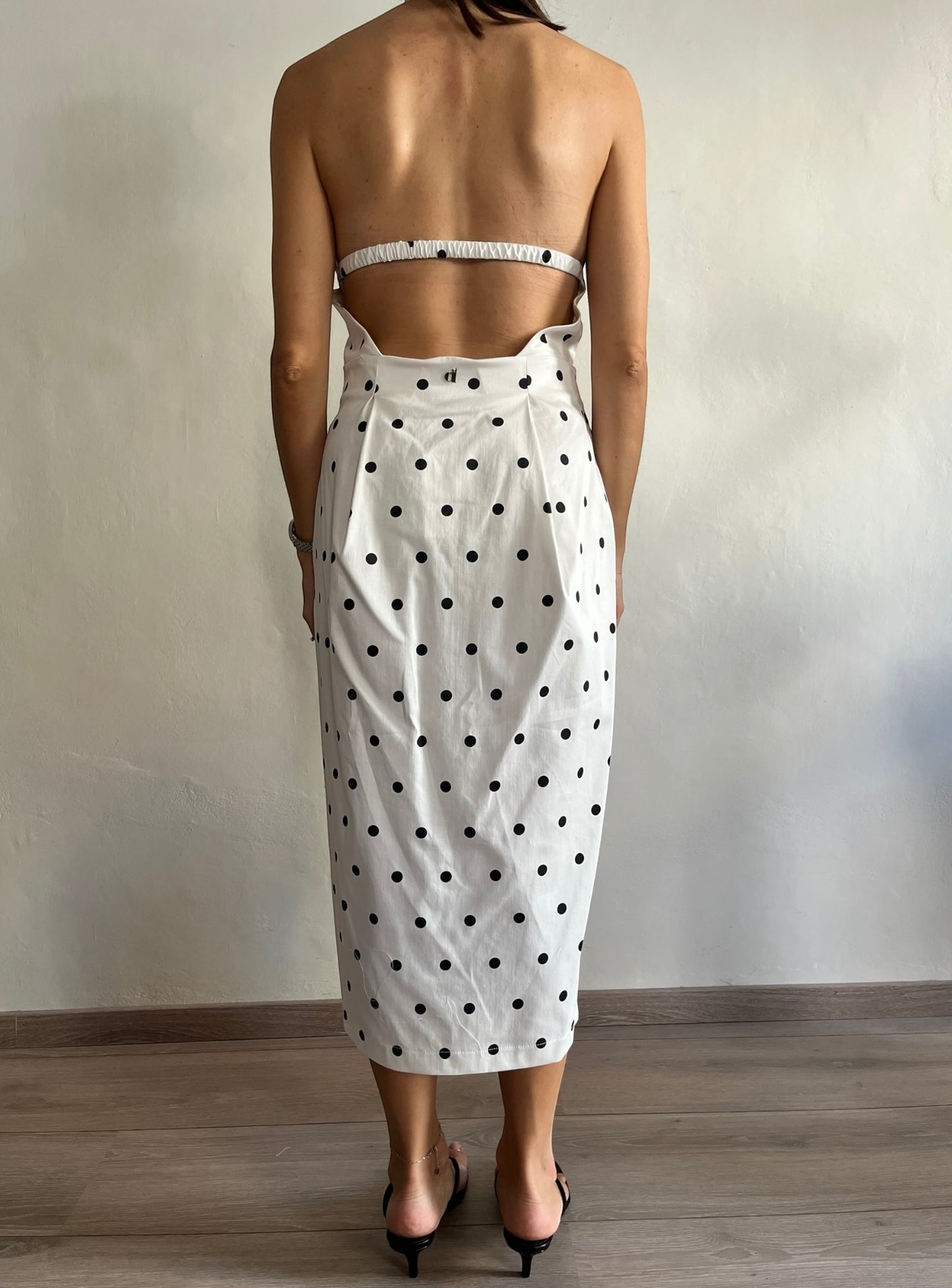 Abito midi a pois art. AMCR1RV DIXIE