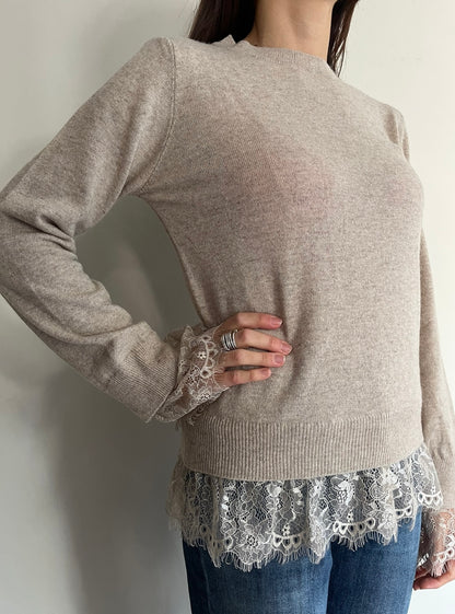 Maglia con inserti in pizzo D82636. MOTEL