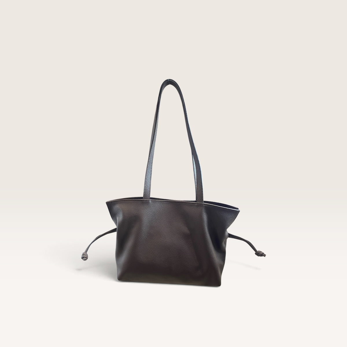 Shopper in pelle con coulisse art. BS7068