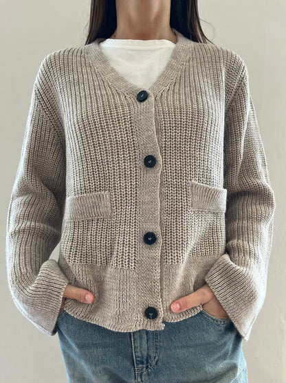 Cardigan a maglia inglese con manica ampia art. 5AC5034 VICOLO