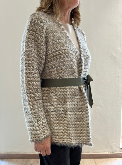 Cardigan con cinta art. L129YBGADA Lola by Sandro Ferrone
